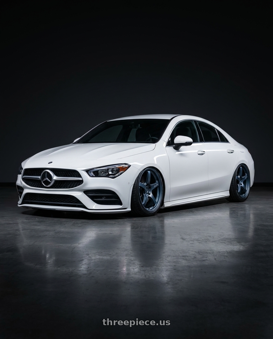 2023 Mercedes-Benz CLA C118 with Gram Lights 57CR 5x112 19x8.5+45 Gunblue II wheels