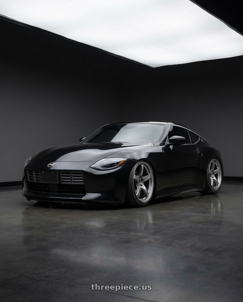 2025 Nissan Z with Gram Lights 57CR 5x114.3 19x9.5 +35 GLOSSY GRAY wheels