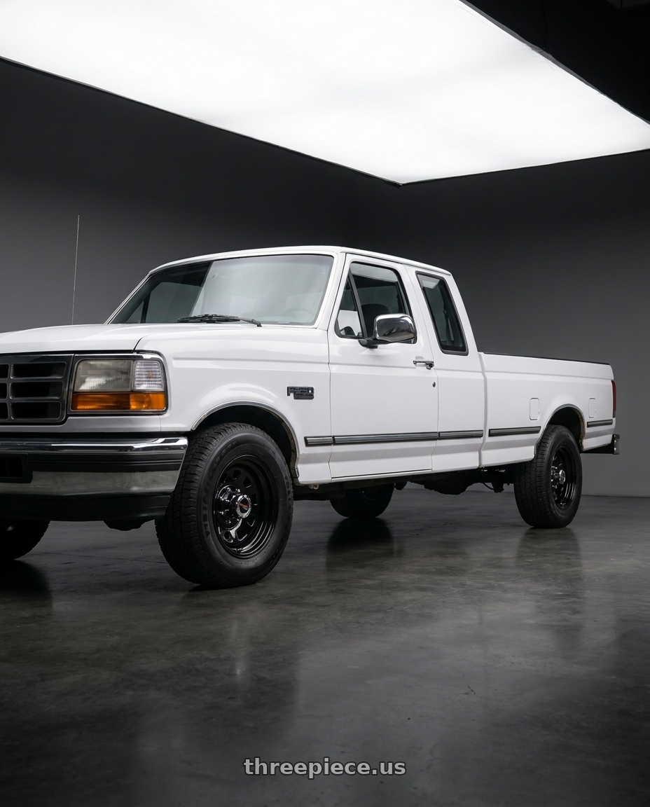 1993 ford f250 with Vision HD 84H 8x165.1 16x8-6 Gloss Black wheels