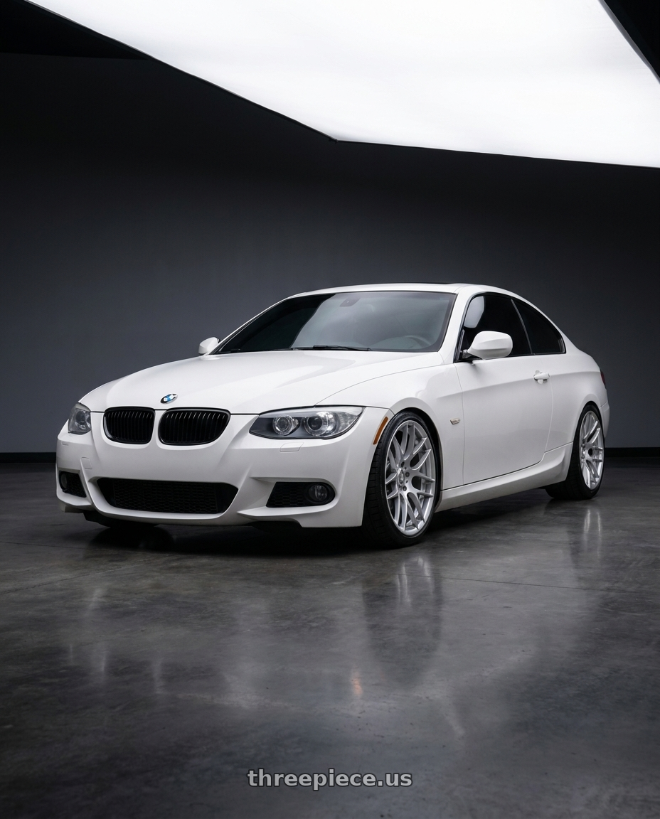2013 bmw 335is with Avant Garde Wheels M359 5X120 18x9.5 +33 Hyper Silver wheels