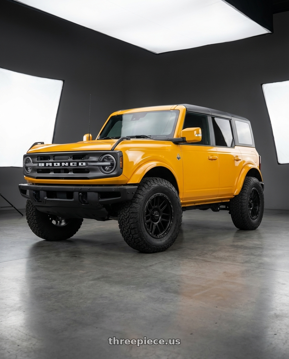 2024 Ford Bronco with Vision Off-Road 111 Nemesis 6x139.7 17x9-12 Matte Black wheels