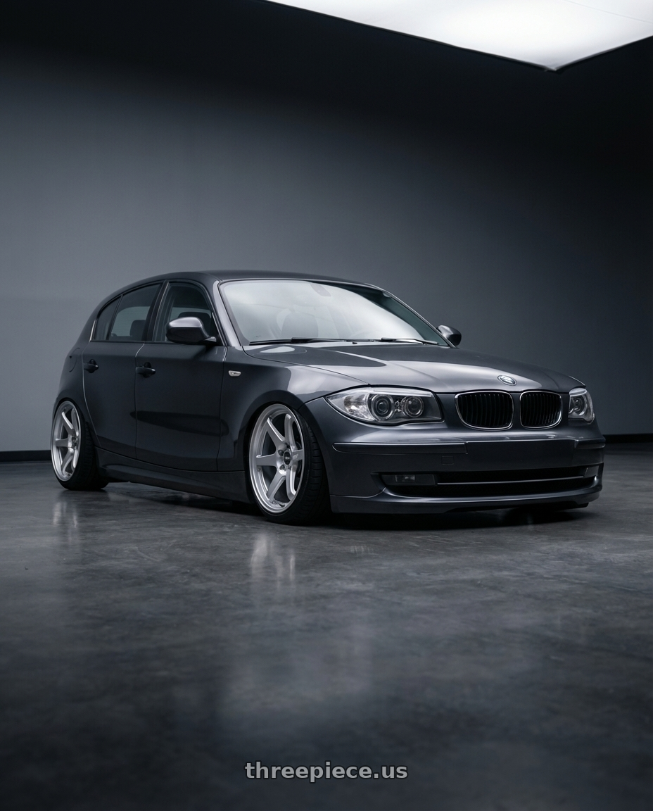 2012 BMW 1 Series E82 with ESR Wheels APEX SERIES AP6 5x120 19x8.5 +30 Hyper Silver wheels