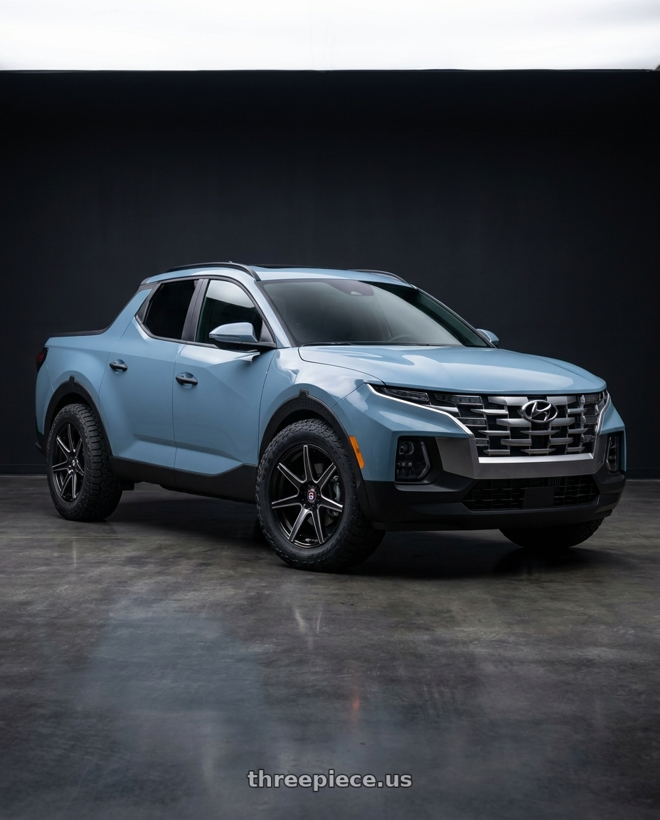 2026 Hyundai Santa Cruz SEL Activity  with Spec-1 SP-73 5x114.3/5x120 17x7.5 +42 Gloss Black Milled & Undercut wheels