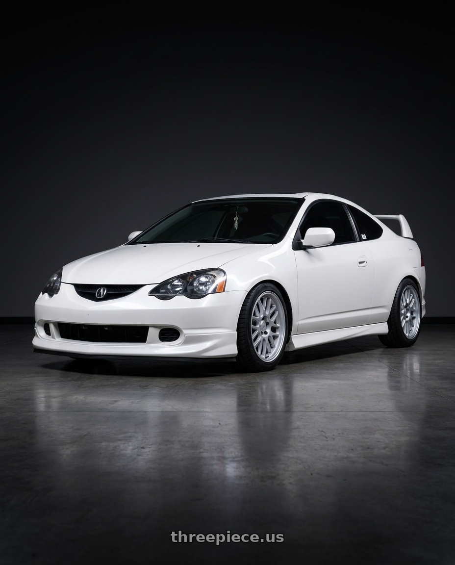 2003 Acura RSX with Motegi MR144 M9 5X114.3 17X8 +40 HYPER SILVER wheels