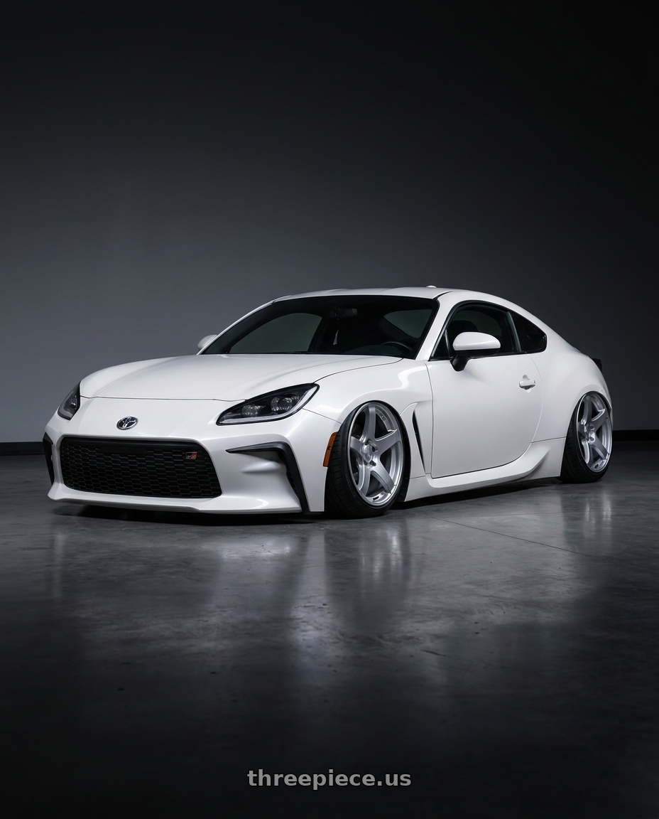 2016 Scion FR-S with Ssr Gtv01 5x100 18x8.5+44  GLARE SILVER wheels