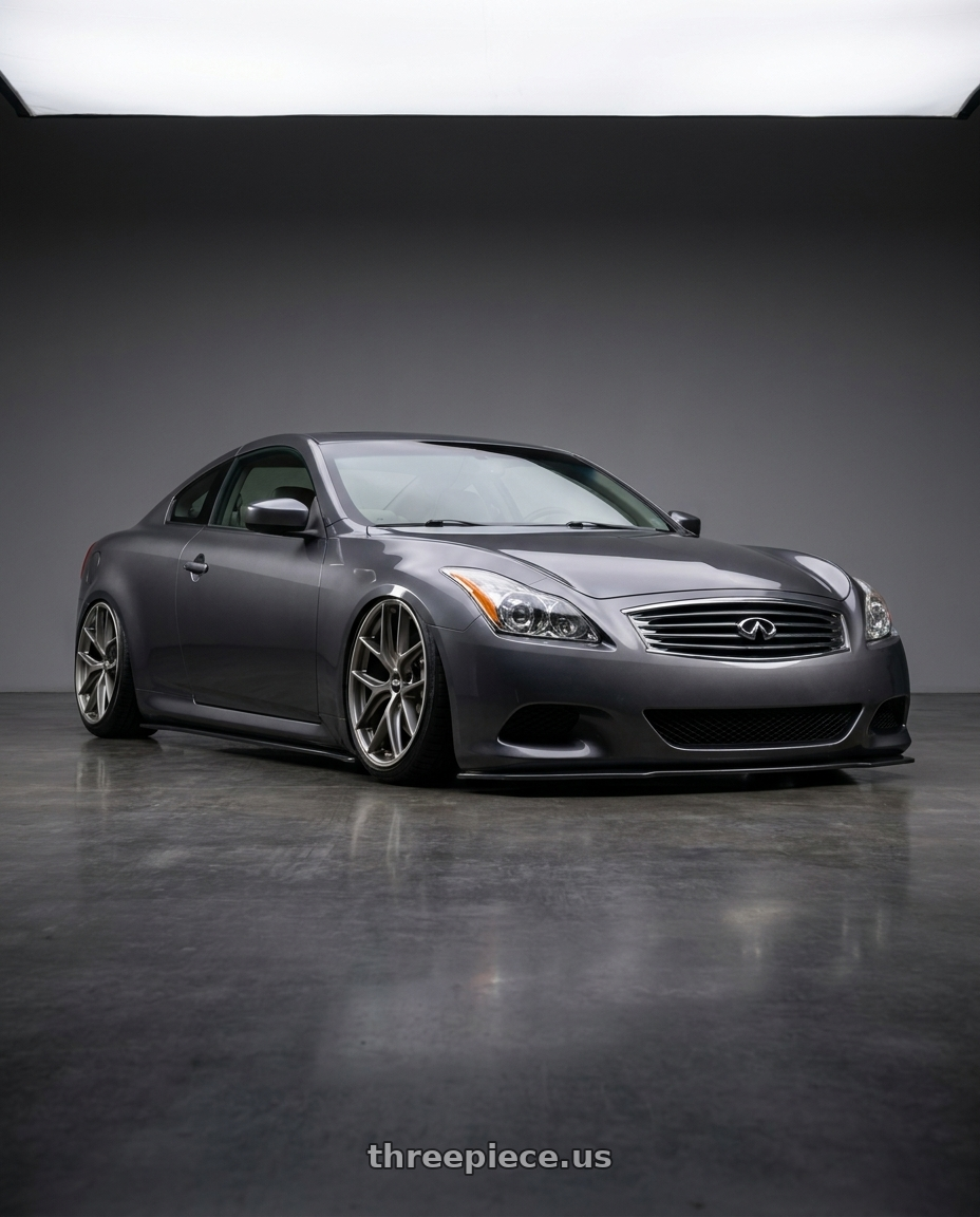 2007 Infiniti G37 with BBS CC-R 5x114.3 19x8.5+43 Satin Platinum wheels