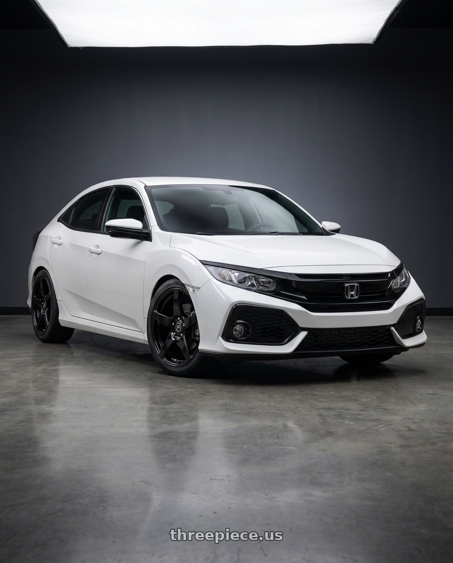 2024 Honda Civic with Forgestar CF5 5x114.3 18x9 +35 Gloss Black wheels