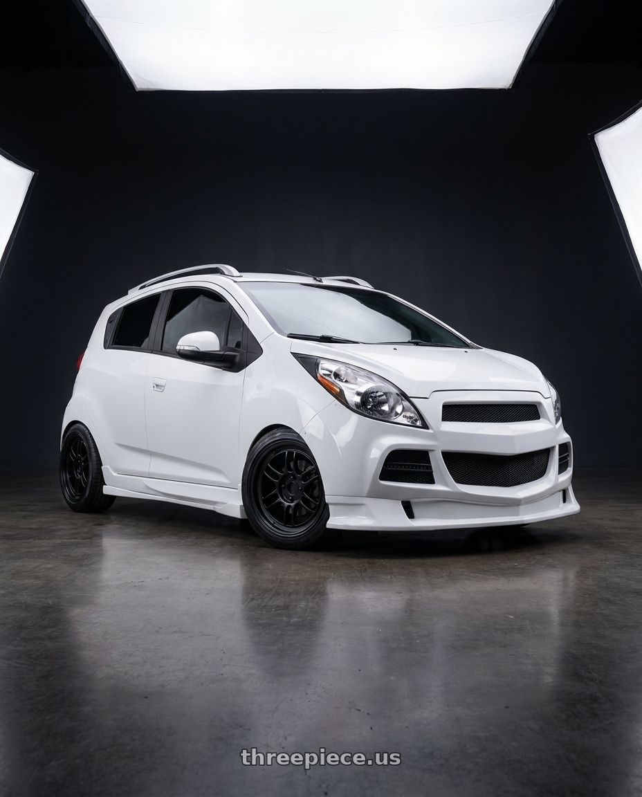 2015 Chevy Spark LS with Enkei RPF1 4x100 15x7+35 Black wheels