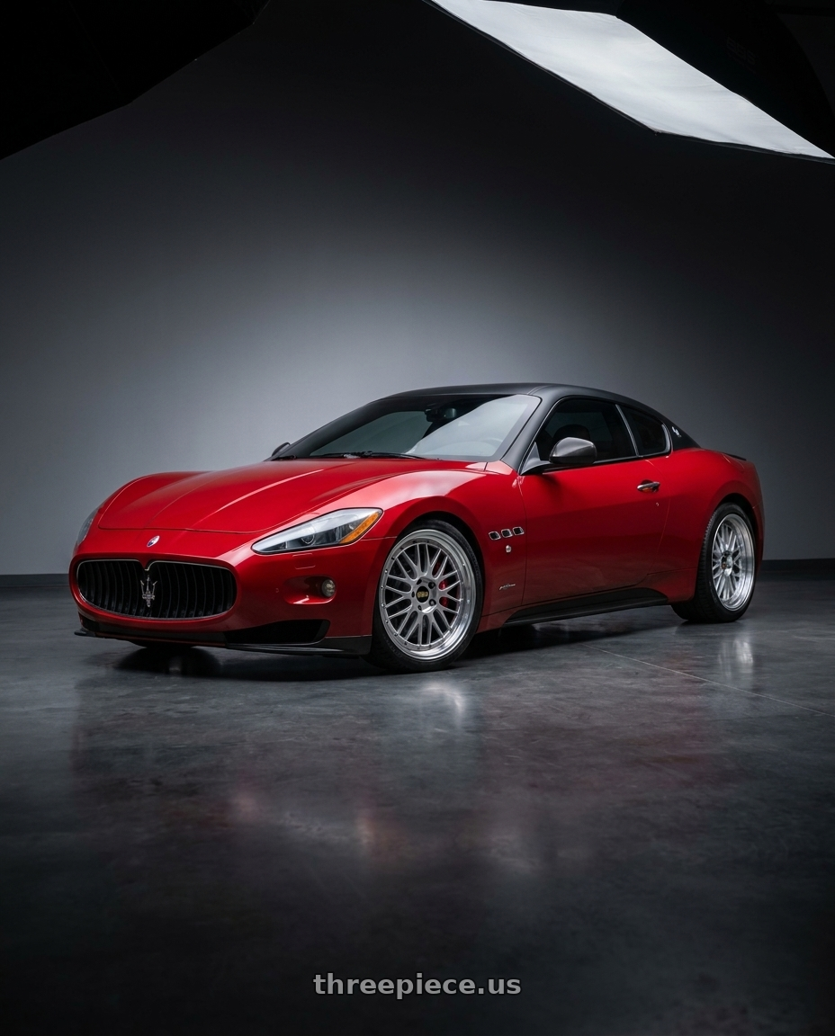 2008 Maserati grand Turismo with BBS LM 5x114.3 20x10.5+35 Diamond Silver wheels