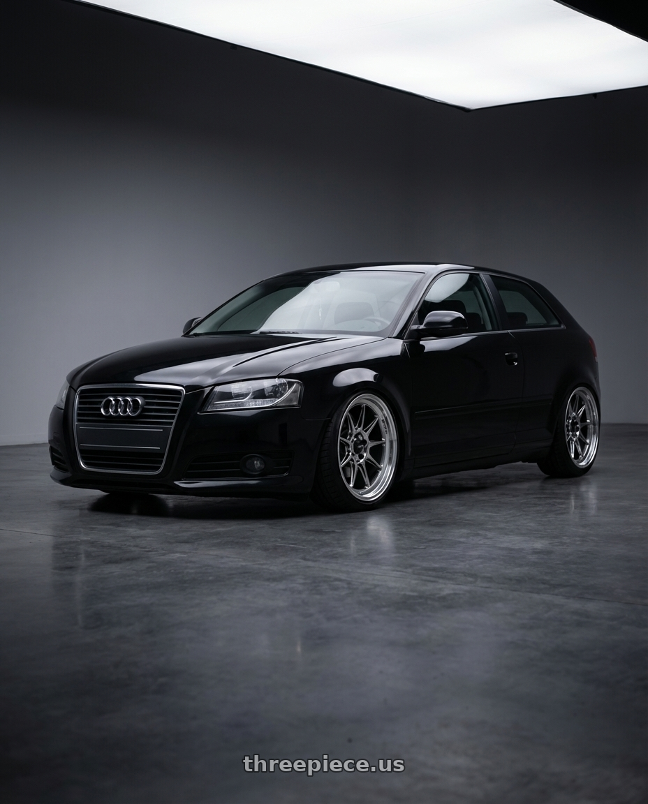 2012 Audi A3 8P with Konig Countergram 5x112 19x11+40 Hyper Chrome / Machined Lip wheels