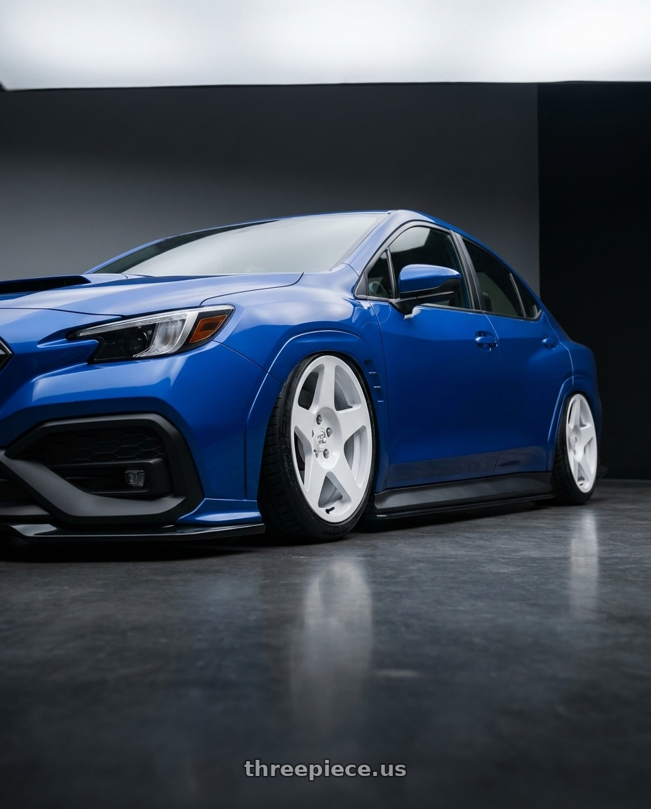 2024 Subaru WRX with fifteen52 TARMAC EVO 5x114.3 / 5x120 19x8.5 +35 RALLY WHITE (GLOSS WHITE) wheels