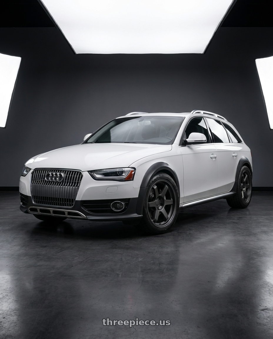 2013 Audi Allroad with 9six9 SIX-1 5x112 18X8.5 +35 Carbon Gray wheels