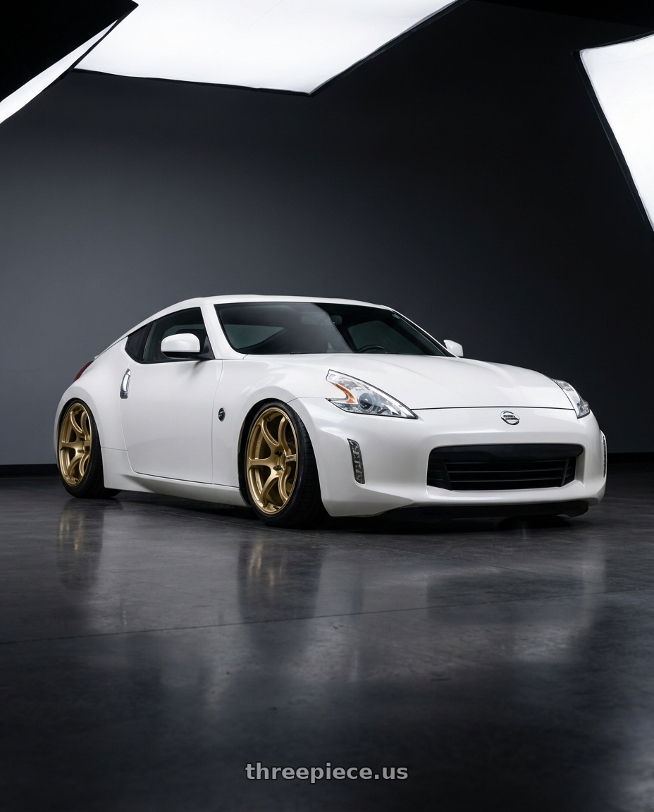 2019 Nissan 370Z with Advan RGIII 5x114.3 19x9.0+25 Gold wheels