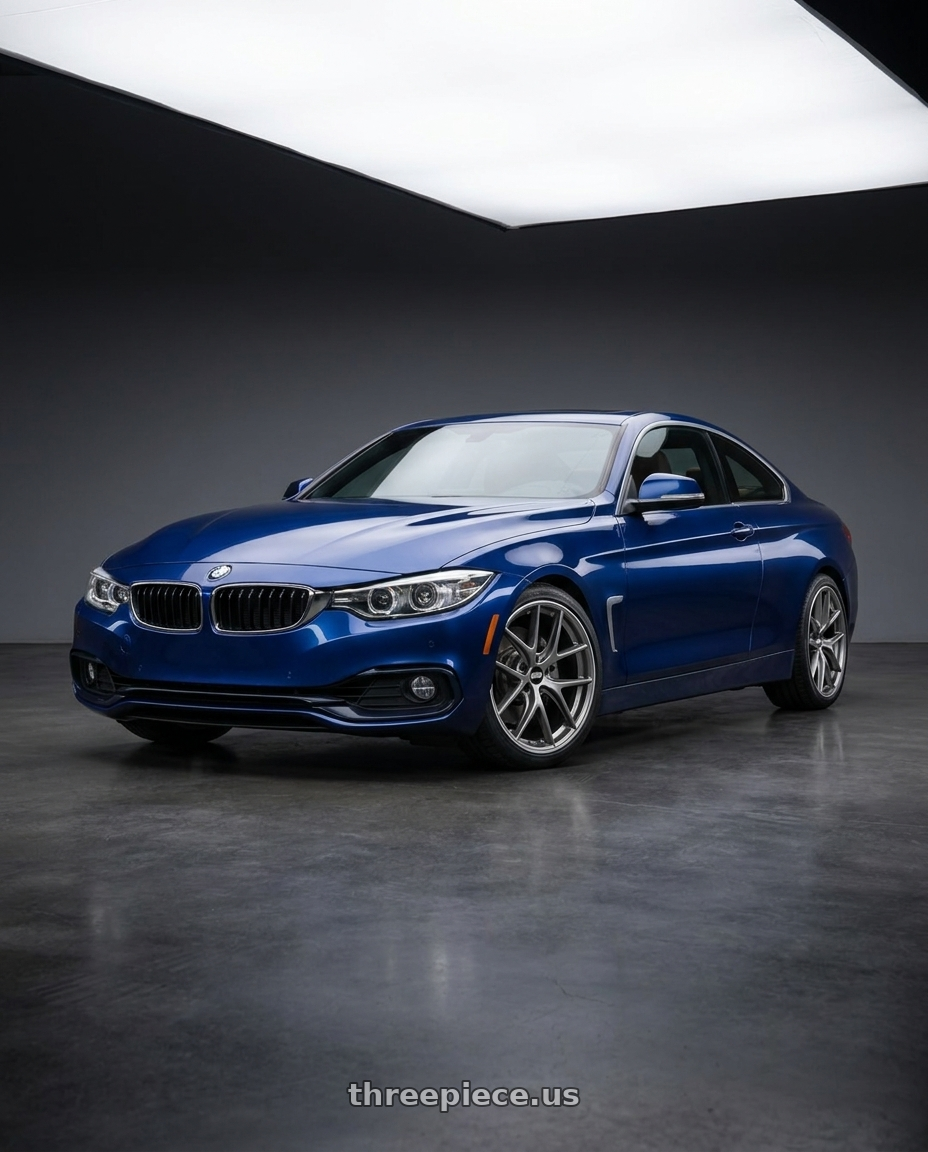 2020 BMW 4 Series 430i with BBS CI-R 5x112 19x9 +42 Platinum Silver Polished Rim Protector wheels