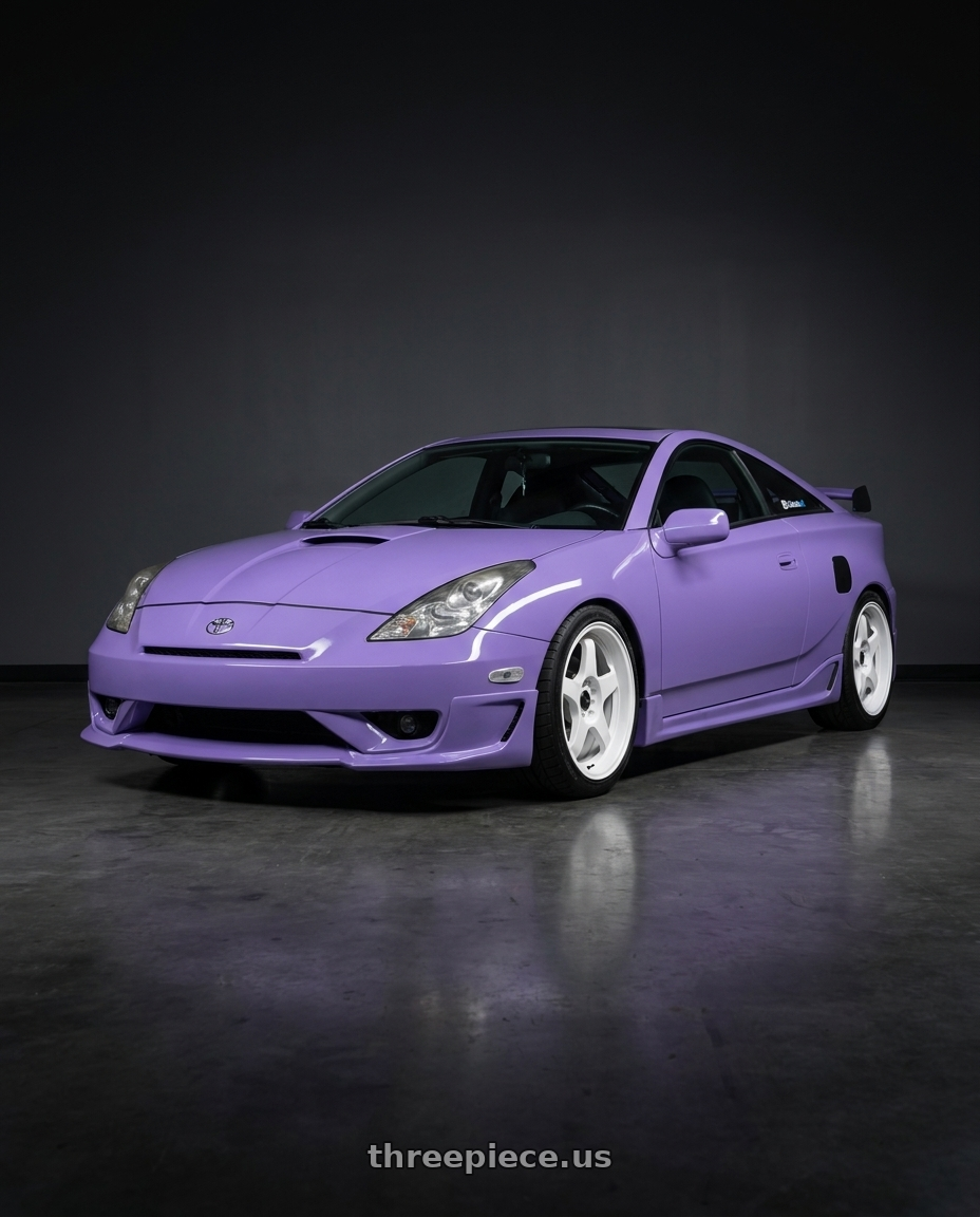 2004 Toyota Celica with Vors SP1 5x100/5x114.3 17x8  +35 All White wheels