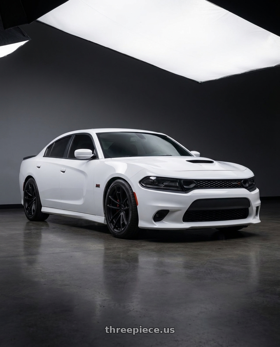 2021 Dodge Charger SXT with MRR M392 5x115 20x9.5  +12 Matte Black fit Charger Challenger wheels
