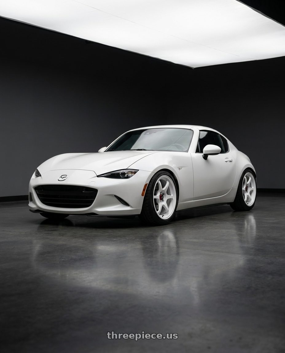 2025 MAZDA MX5 ND RF BY ITS DENNY.NINES with Enkei PF06 5x114.3 17x9+45 White Machined wheels