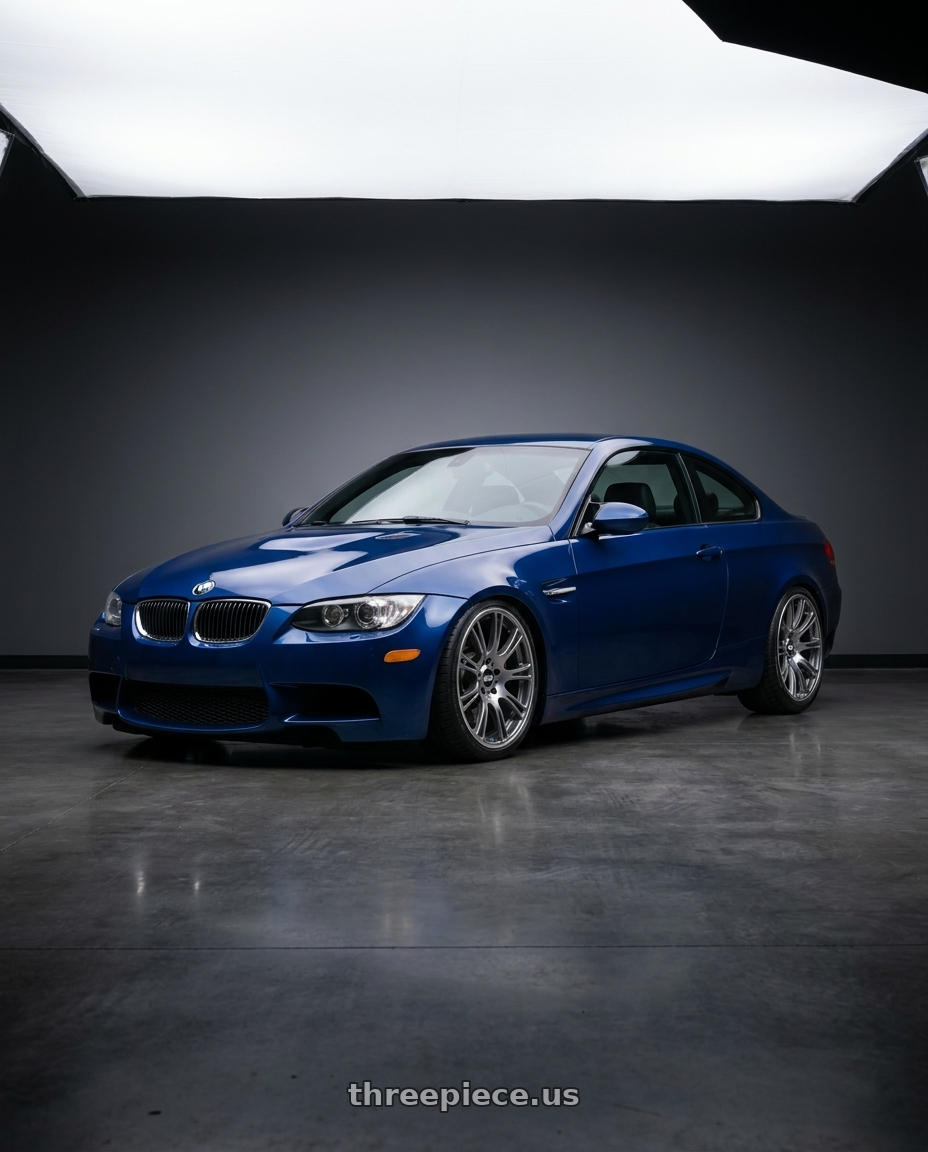 2008 Bmw e92 m3 coup with BBS CH-R 5x114.3 20x8.5 +38 Satin Titanium Polished Rim Protector wheels