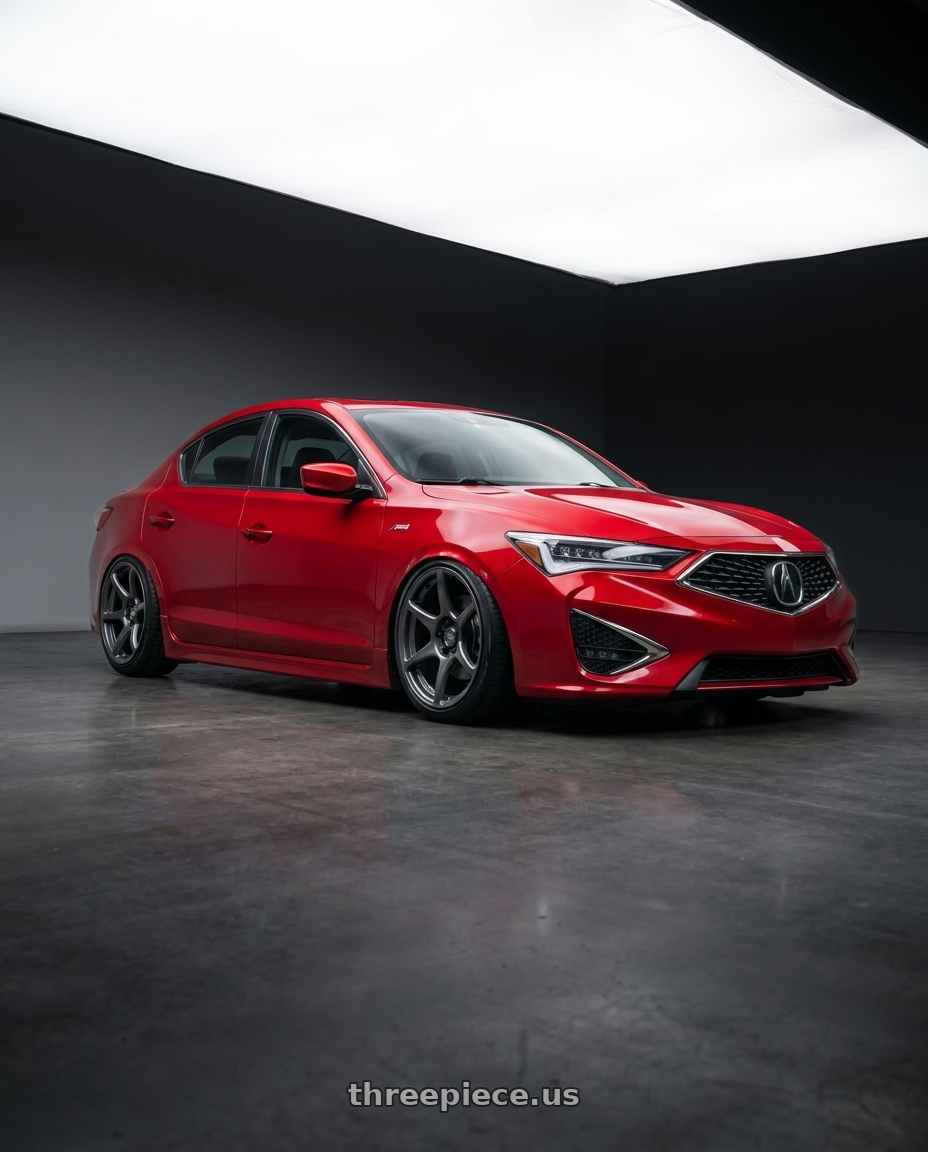 2012 Acura ILX with Kansei K11G Tandem 5x114.3 18x10.5 12 Gunmetal wheels