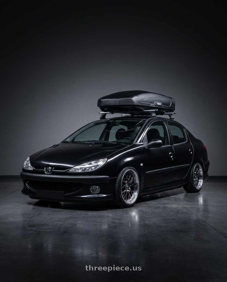 2011 Peugeot 206 SD roof with ESR Wheels CS SERIES CS11 5x100 18x8.5 +30 Gloss Graphite wheels