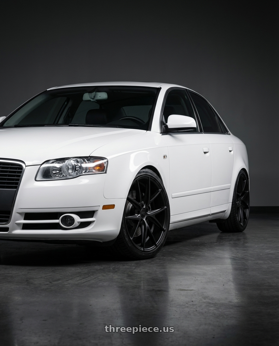 2010 Audi A4 B7 with Niche 1PC M117 MISANO 5X112 18X9.5 +35 MATTE BLACK wheels
