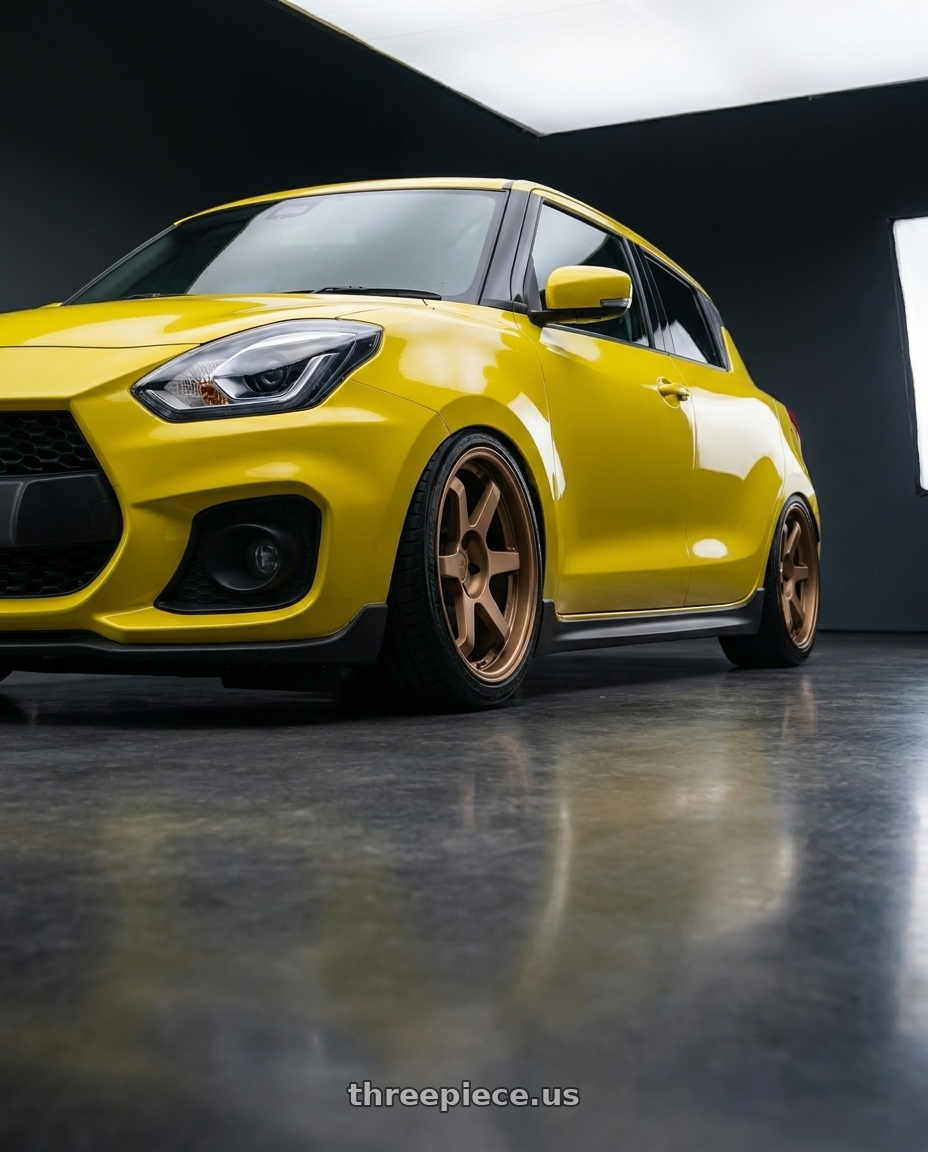 2022 Suzuki swift sport fitted with 9six9 SIX-1 5x114.3 19X10 +35 Matte Bronze $250.95 wheels