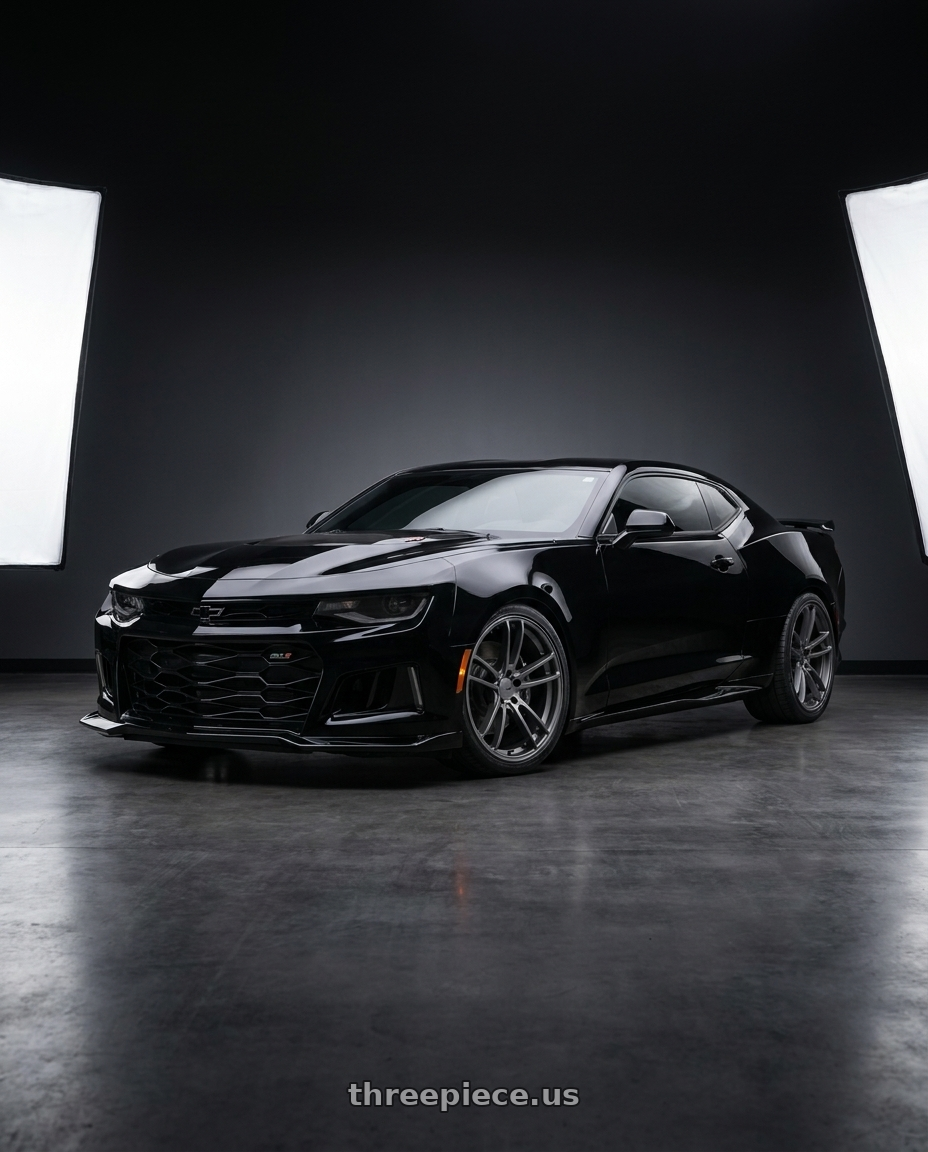 2019 Chevrolet Camaro SS with American Racing AR941 MACH FIVE 5X120 20X10 +22 GRAPHITE wheels