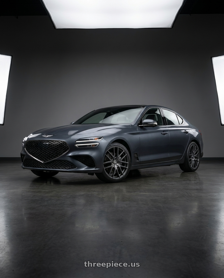 2026 Genesis G70 Sport Prestige with TOUREN TR60 3260 5x108/5x114.3 20x8.5 +40 MATTE GUNMETAL wheels