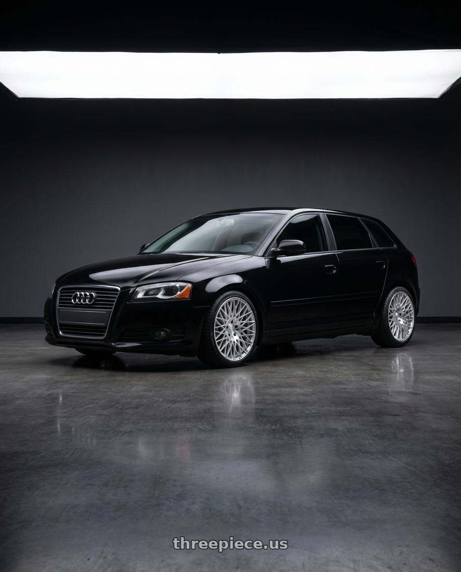 2012 Audi A3 8P with Avant Garde Wheels M540 5X112 18x9 +48 Silver Machined wheels