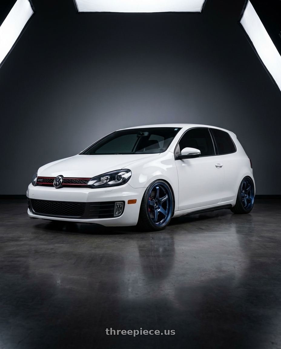 2012 VW GTI with Advan Racing GT PV 5x114.3 19x10.0 +35 RACING TITANIUM BLUE wheels