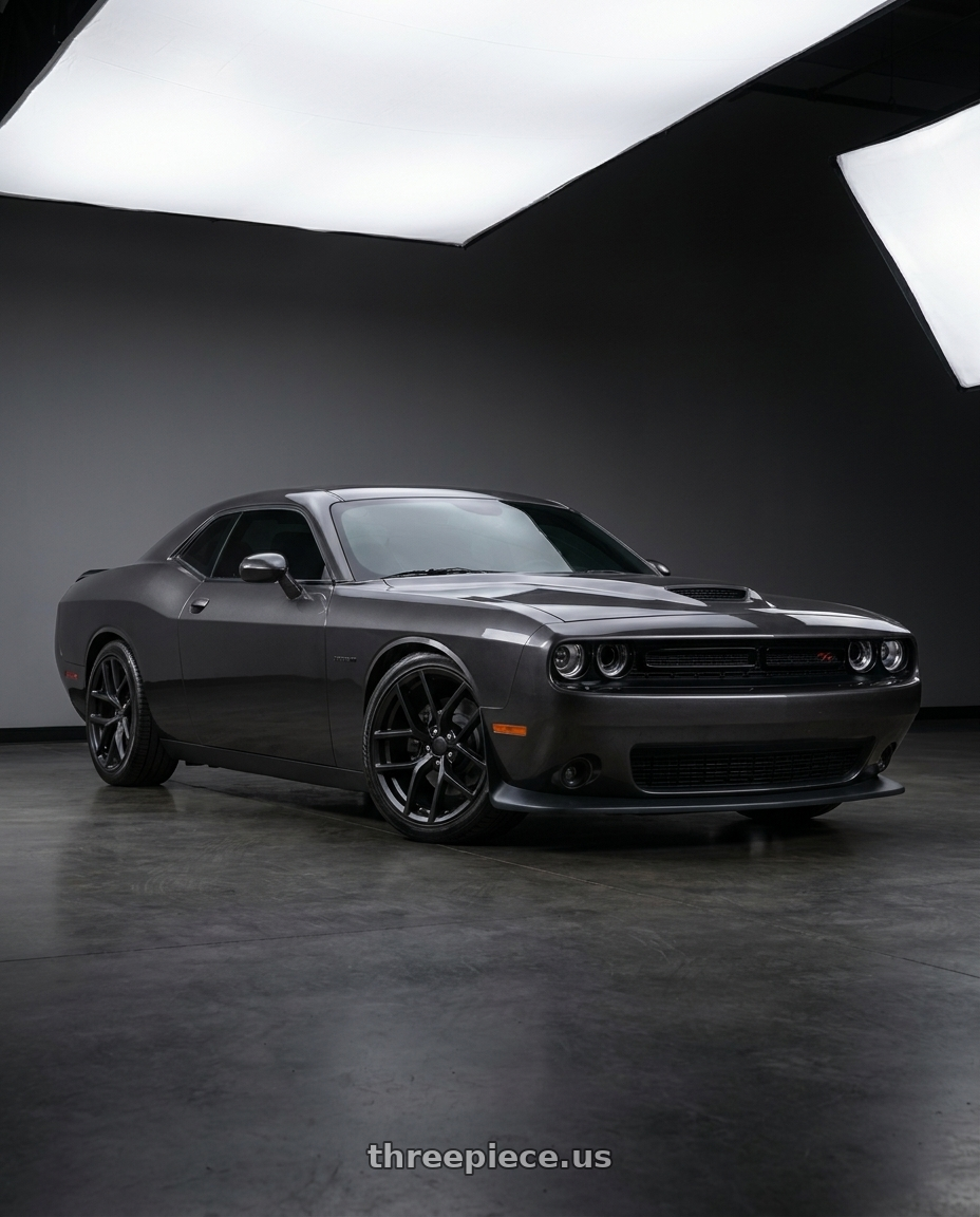 2021 Dodge Challenger R T with MRR M392 5x115 20x9.5  +12 Matte Black fit Charger Challenger wheels