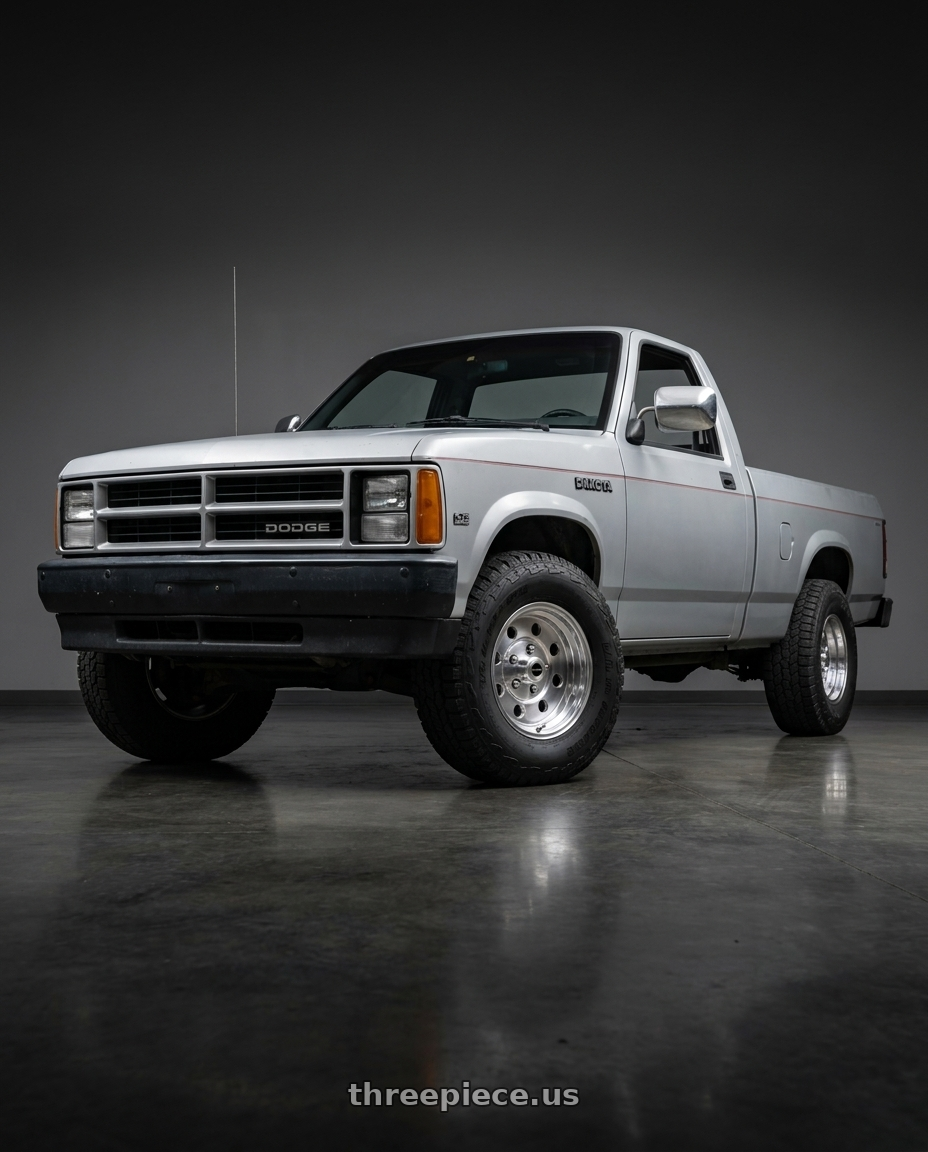 1990 dodge Dakota with Vision American-Muscle 531 Sport Lite 5x114.3 15x7+0 Polished wheels