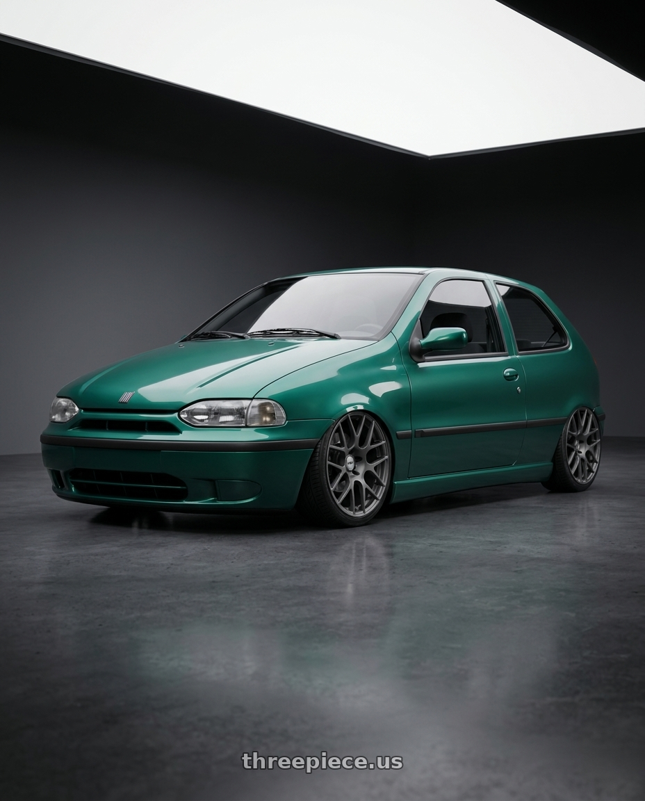 1996 fiat palio verde burmania with TSW NURBURGRING 5X114.3 17X7.5 +45 MATTE GUNMETAL wheels
