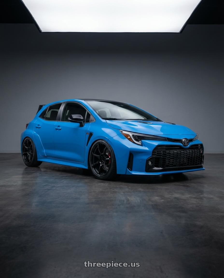 2024 Toyota GR Corolla with Advan RGIII 5x114.3 18x9.0+25 Gloss Black wheels