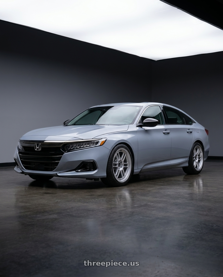 2021 Honda Accord EX-L with Enkei RPF1 5x114.3 18x9.5+38 Silver wheels