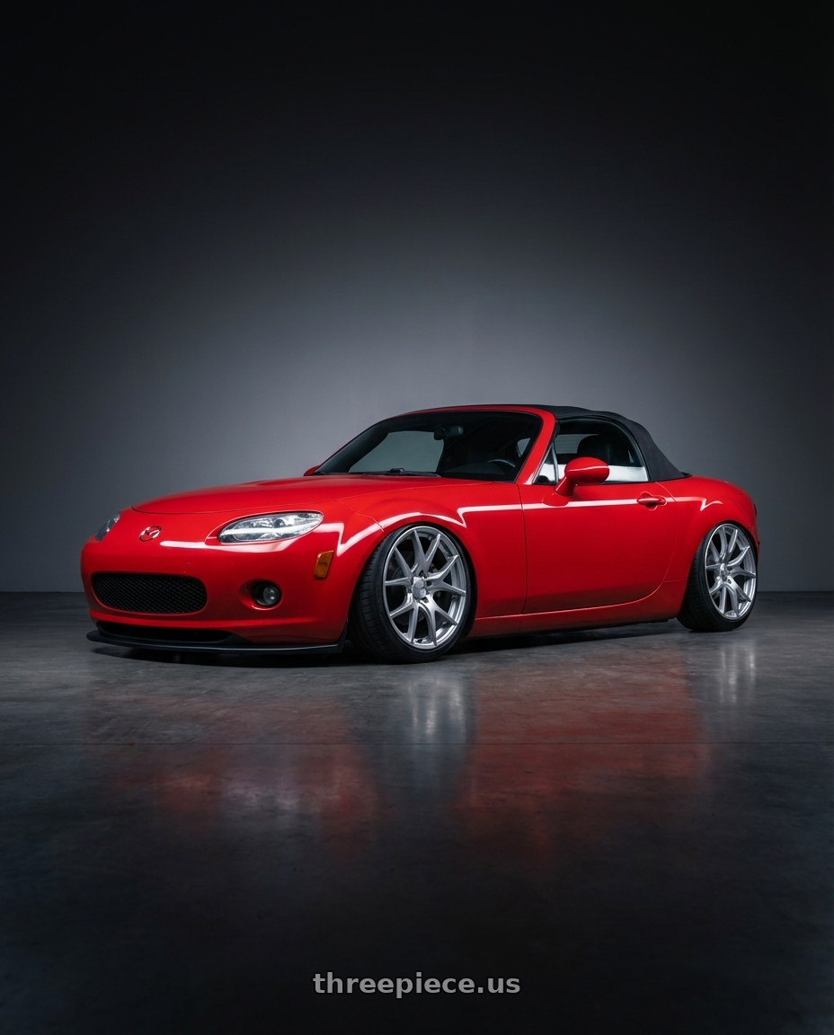 2012 Mazda MX-5 Miata NC with Ssr Gtv03 5x114.3 17x7+42  GLARE SILVER wheels