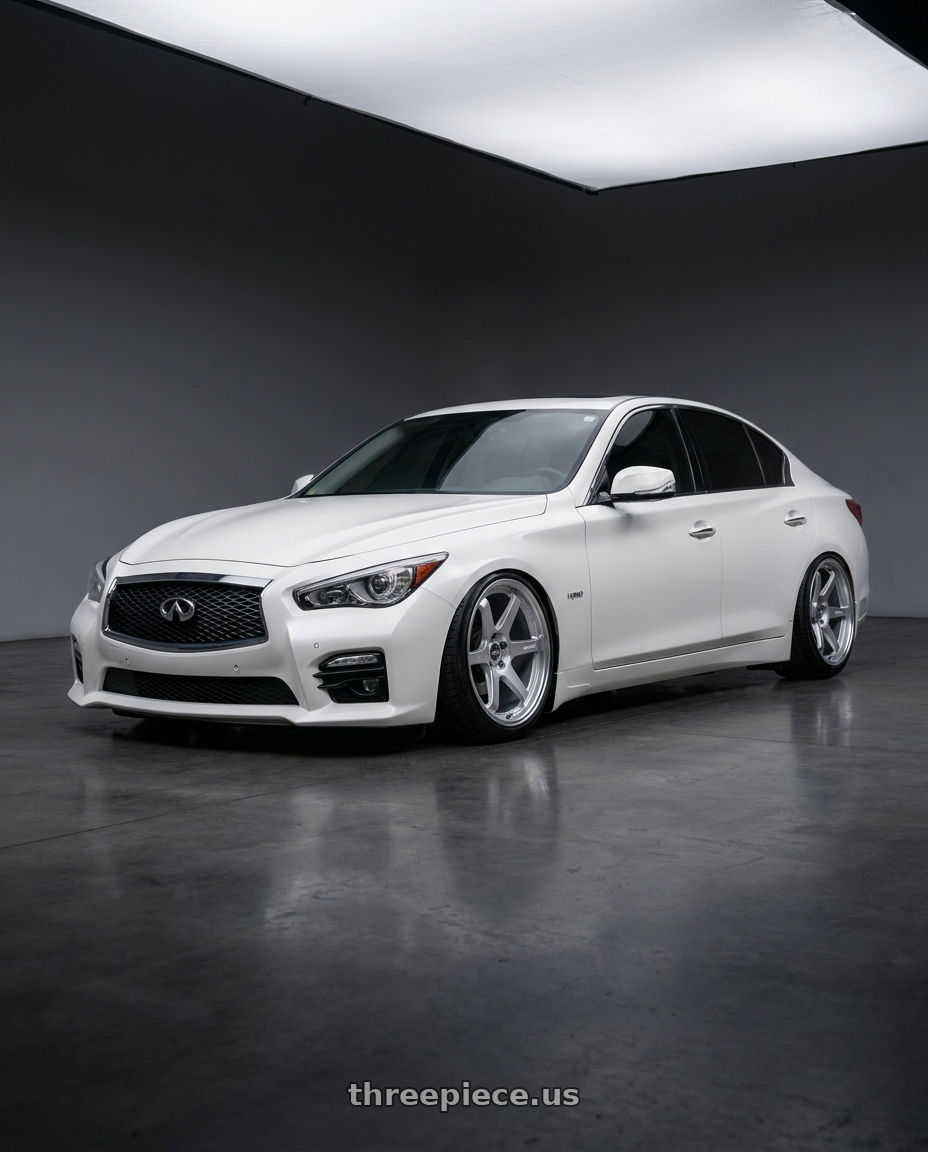 2020 Infiniti Q50 with ESR Wheels APEX SERIES AP6 5x114.3 19x9.5 +35 Hyper Silver wheels