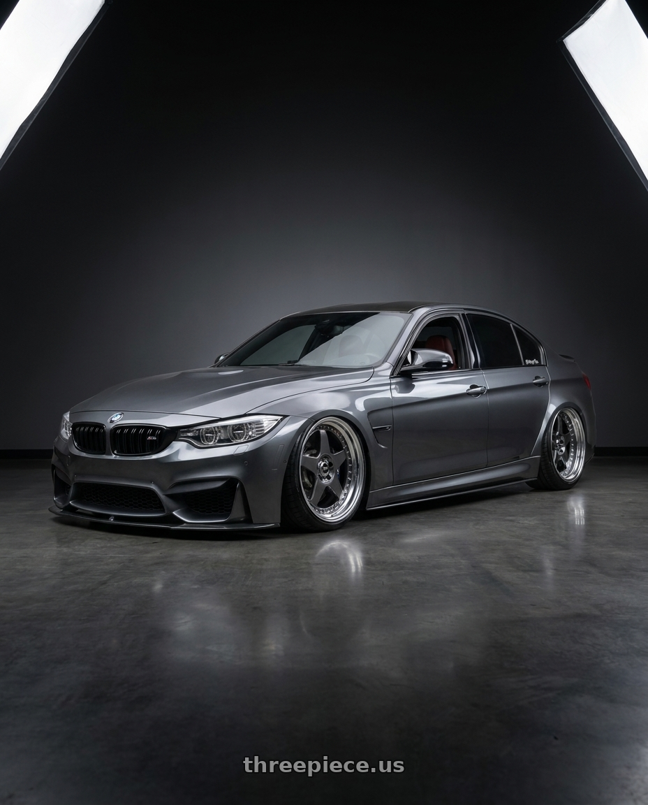 2017 bmw m3 with SSR Professor SP6 5x120 20X8.5+10 MD Disk Prism Dark Gunmetal wheels