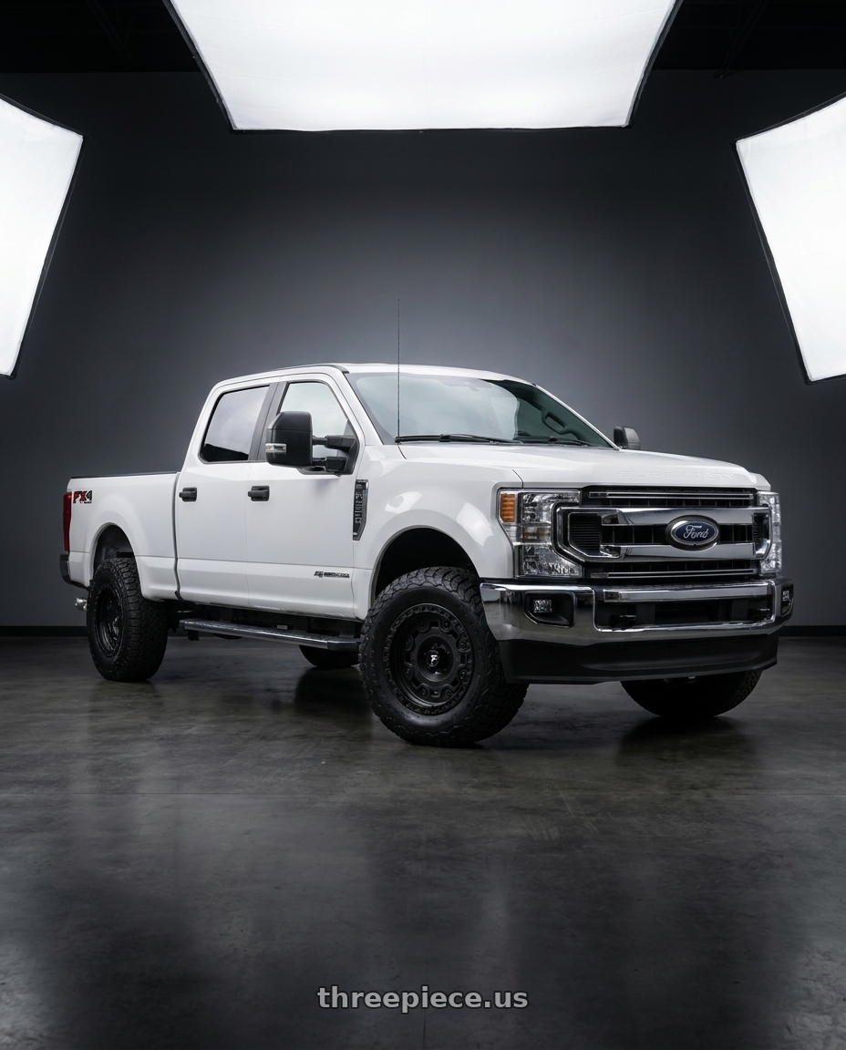 2022 Ford f-250 xlt long with Fittipaldi Offroad FT100SB 8X170 20x9 +18 Satin Black wheels