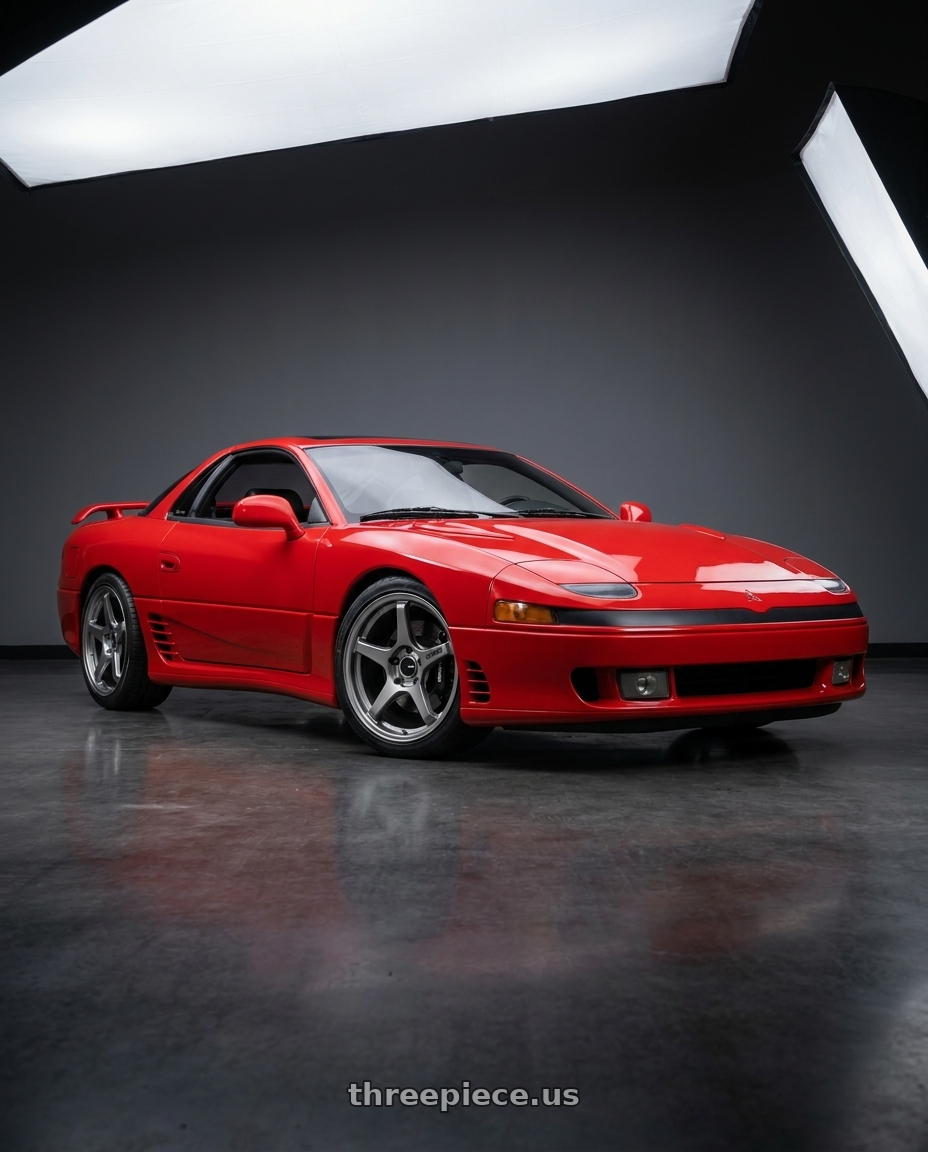 1993 Mitsubishi 3000gt vr4 with Enkei TS-5 5x114.3 18x8.5+38 Storm Grey wheels