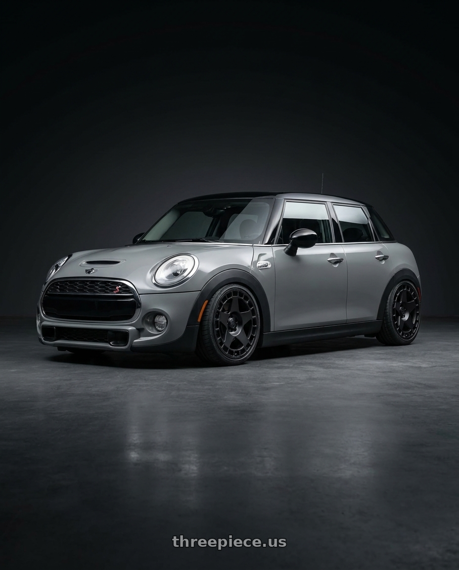 2013 Mini Cooper S with fifteen52 TURBOMAC 4x108 17x7.5 +42 ASPHALT BLACK (SATIN BLACK) wheels