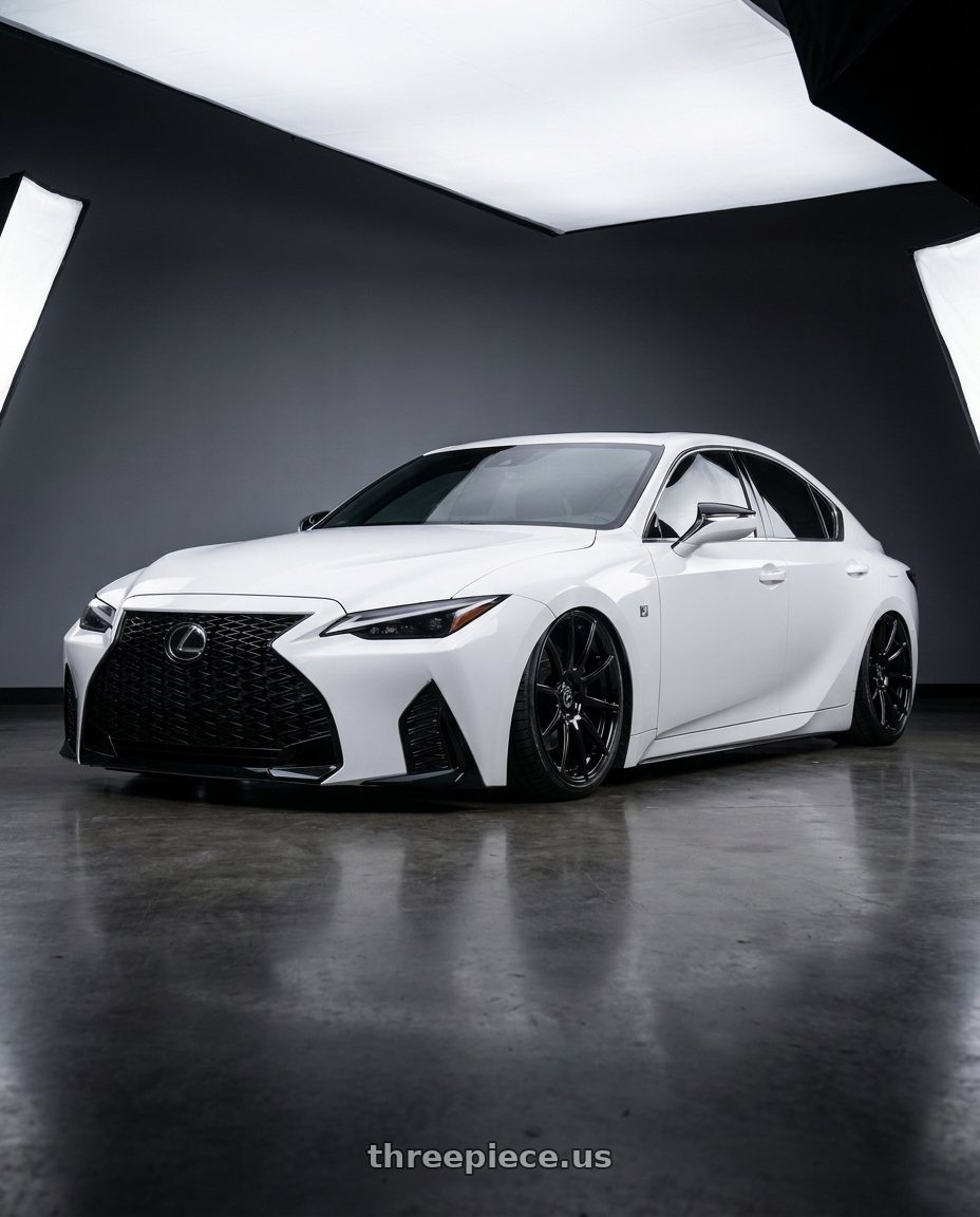 2018 Lexus IS 350 F Sport with Forgestar CF10 5x114.3 19x9 +35 Gloss Black wheels