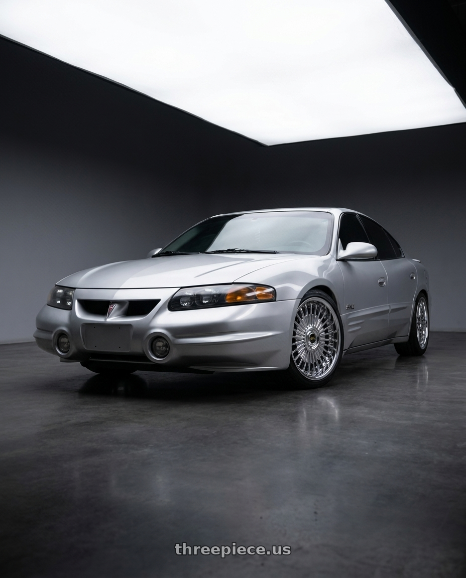 2000 Pontiac Bonneville SSEI Silver with Work Emitz Chrome 5x115 19x8.0 +38 wheels