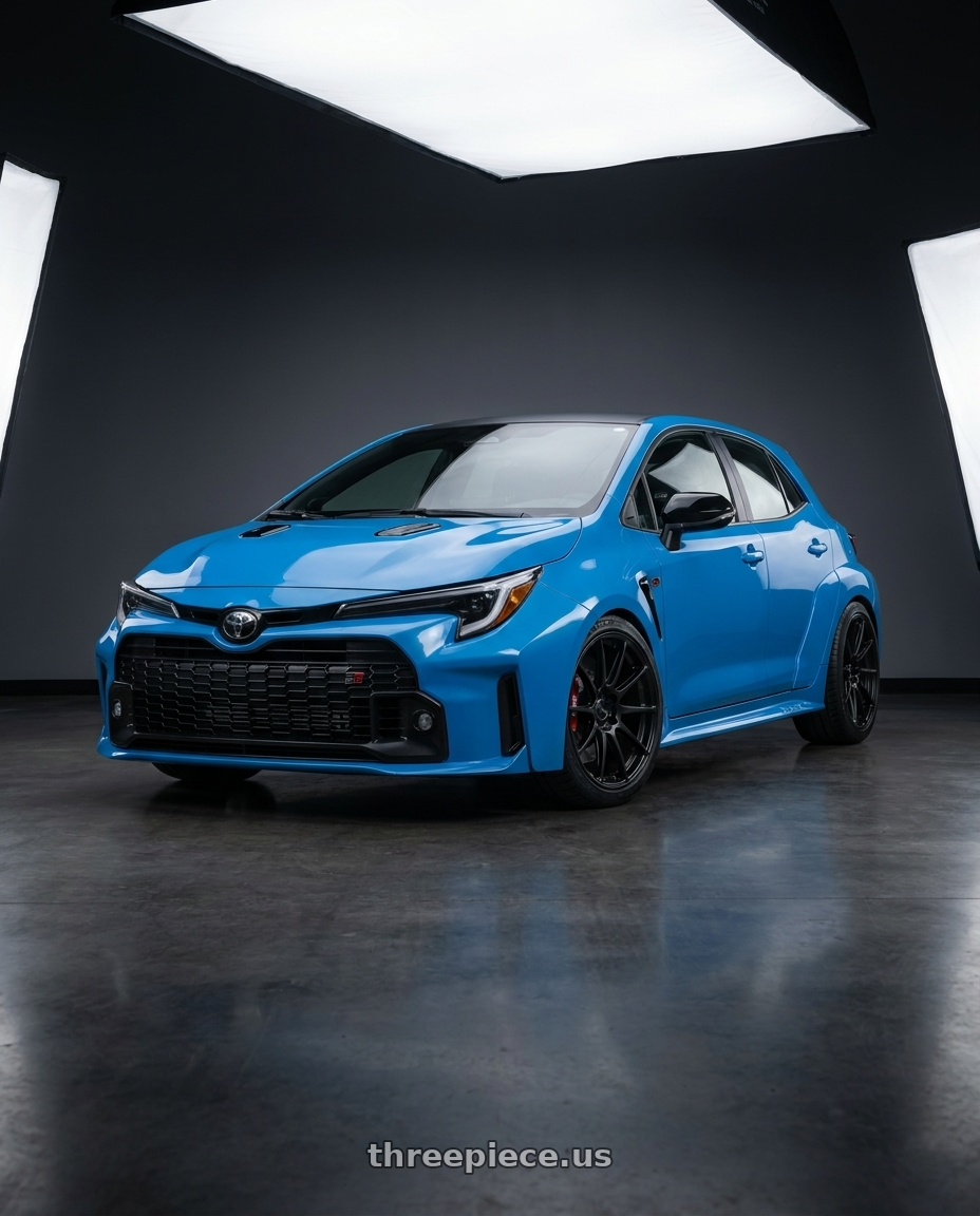 2024 Toyota GR Corolla with Ssr Gtv02 5x114.3 18x8.5+40  FLAT BLACK wheels