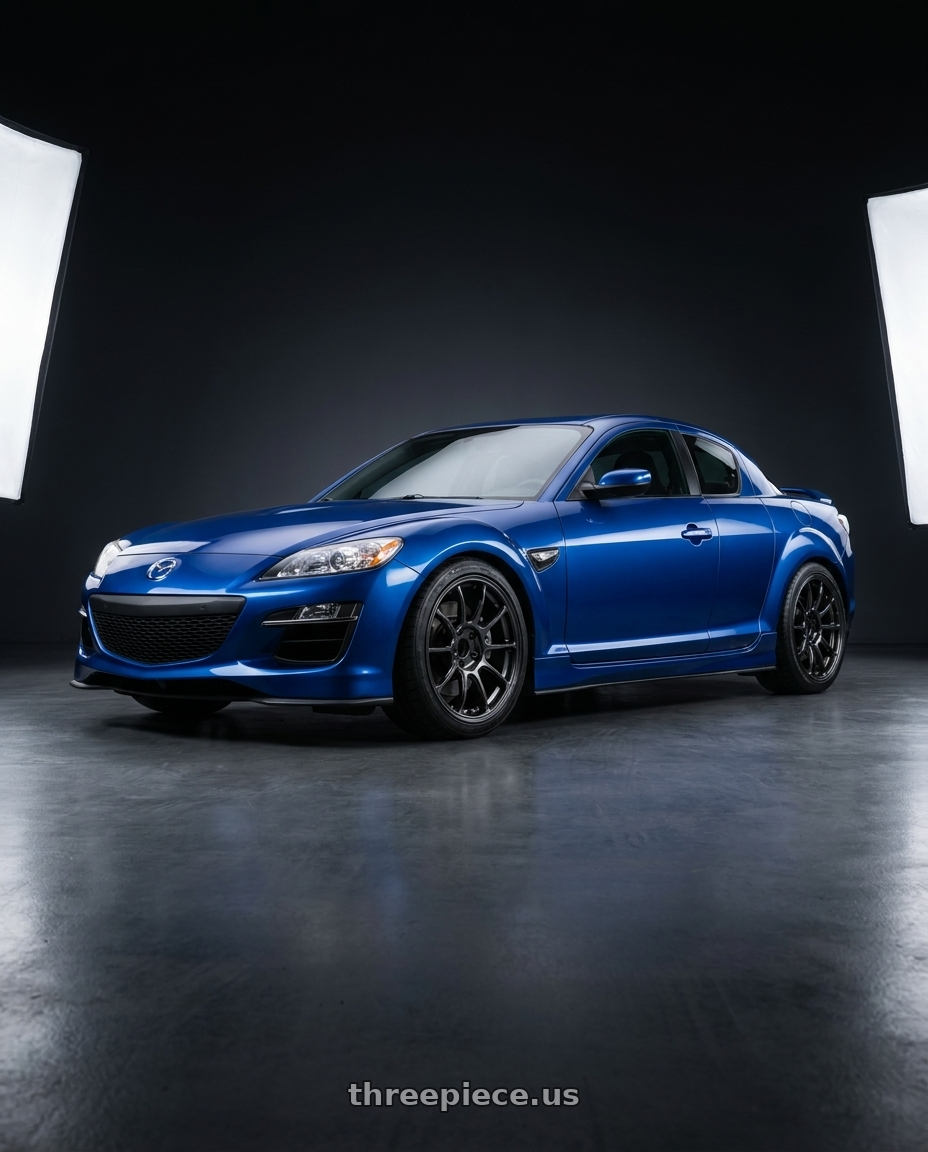 2010 Mazda rx8 with Volk Racing ZE40 M-SPEC 5x114.3 18x9.5 +35 DIAMOND DARK GUNMETAL wheels