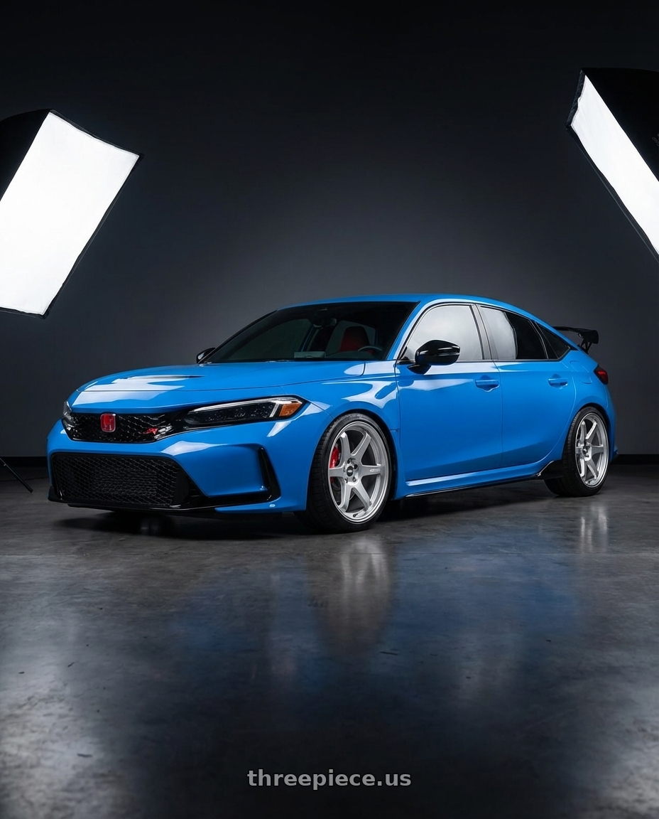 2020 Honda Civic Type R with ESR Wheels APEX SERIES AP6 5x120 19x9.5 +35 Hyper Silver wheels