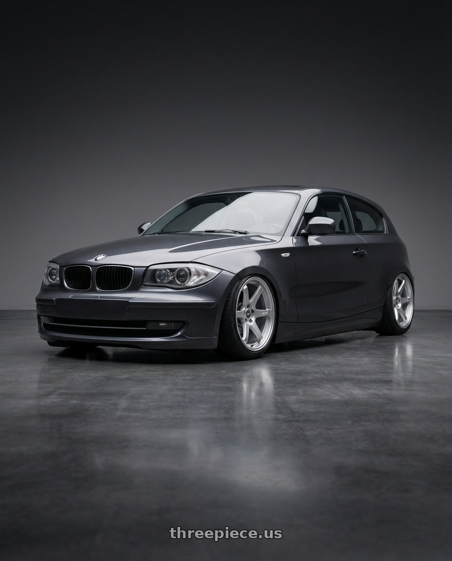 2012 BMW 1 Series E82 with ESR Wheels APEX SERIES AP6 5x120 19x8.5 +30 Hyper Silver wheels