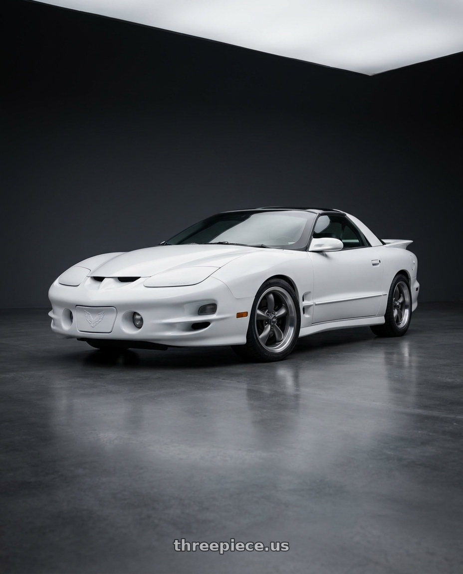1999 Pontiac Firebird with American Racing AR105 TORQ THRUST M 5X120.65 17X9 +45 ANTHRACITE W/ MACHINED LIP wheels