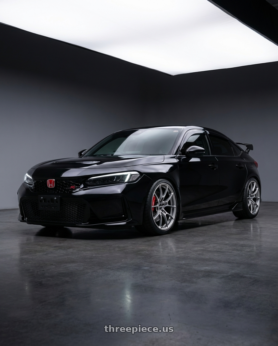 2024 Honda Civic type r  with Volk Racing G025 5x120 19x10.5 +22 FORMULA SILVER / DC wheels