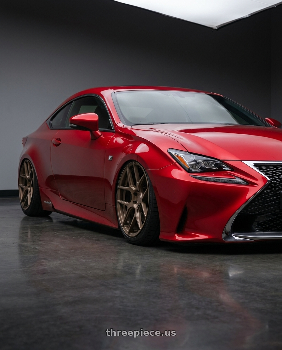 2018 Lexus RC F with Aodhan AFF2 5x114.3 19x9.5+35 Matte Bronze wheels